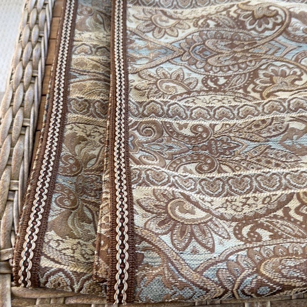 Biltmore Paisley Window Valances (2) 80”x18”